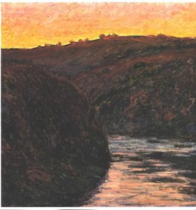 Vallée de la Creuse au coucher du soleil - Claude Monet